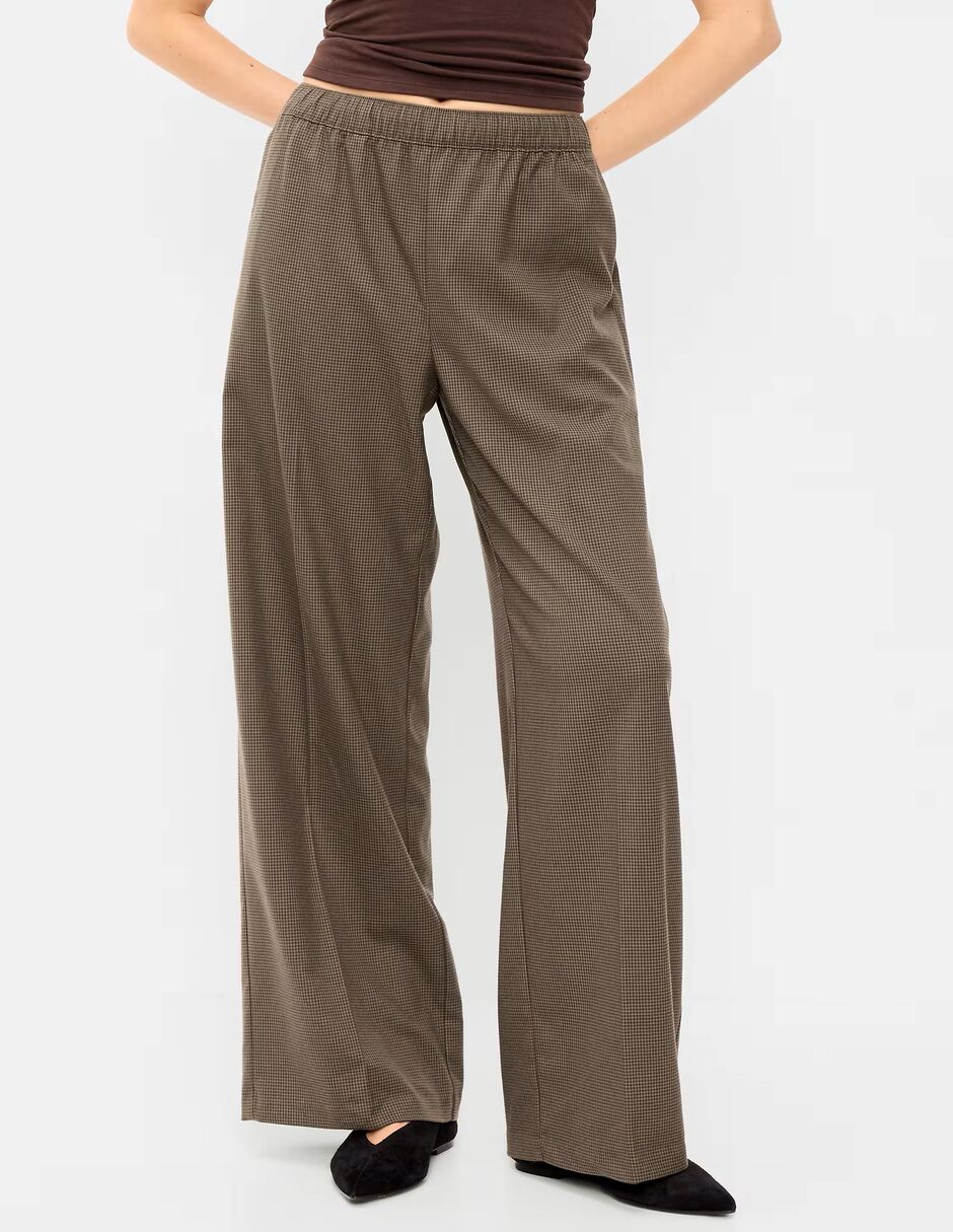 Pantalón regular old navy wide leg para mujer