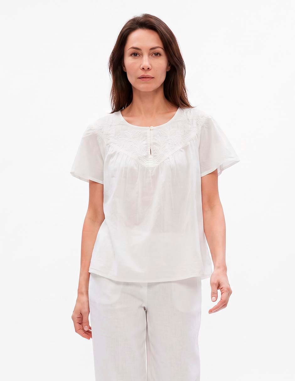 Blusa manga corta para mujer 1