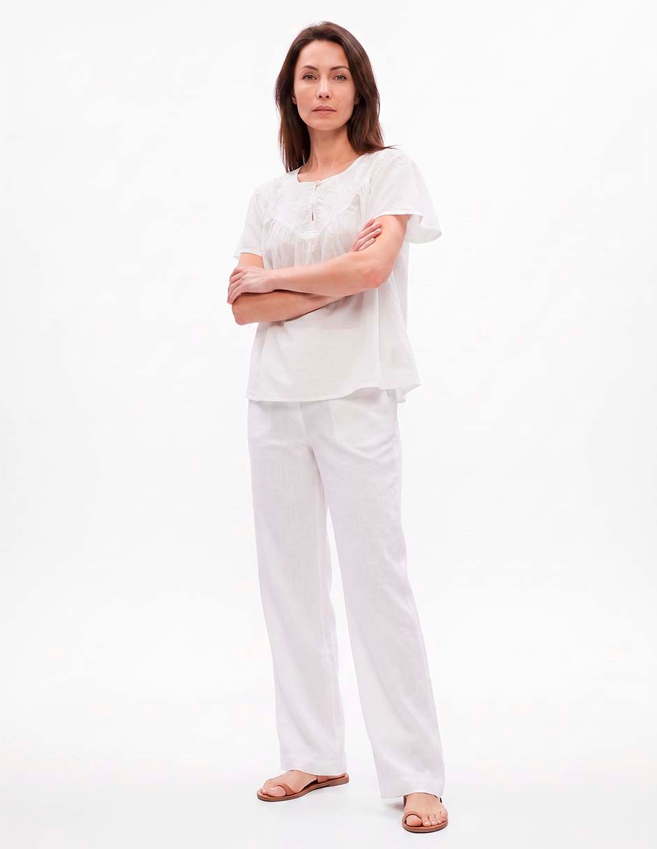 Blusa manga corta para mujer 3