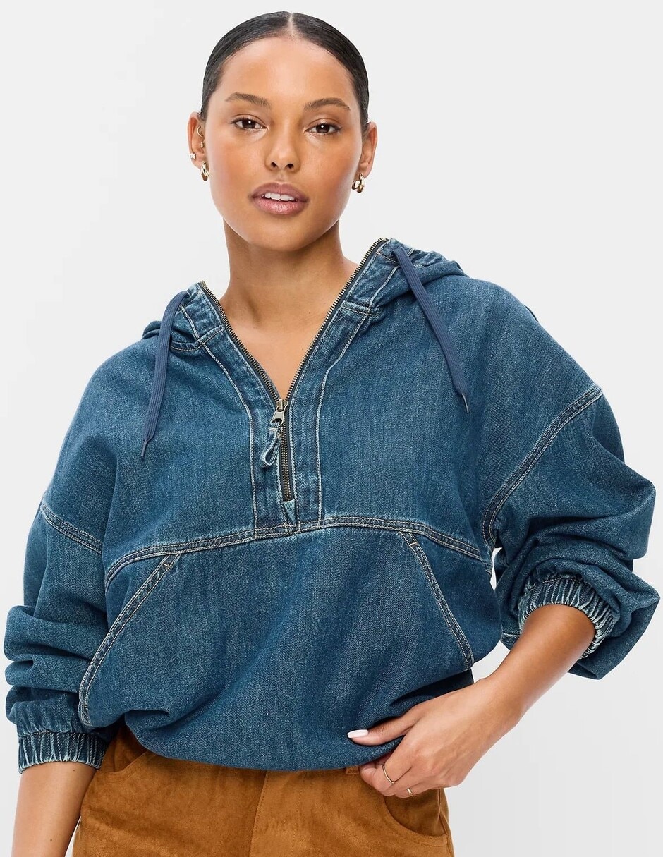 Chamarra denim de mezclilla para mujer Chamarra denim de mezclilla para mujer