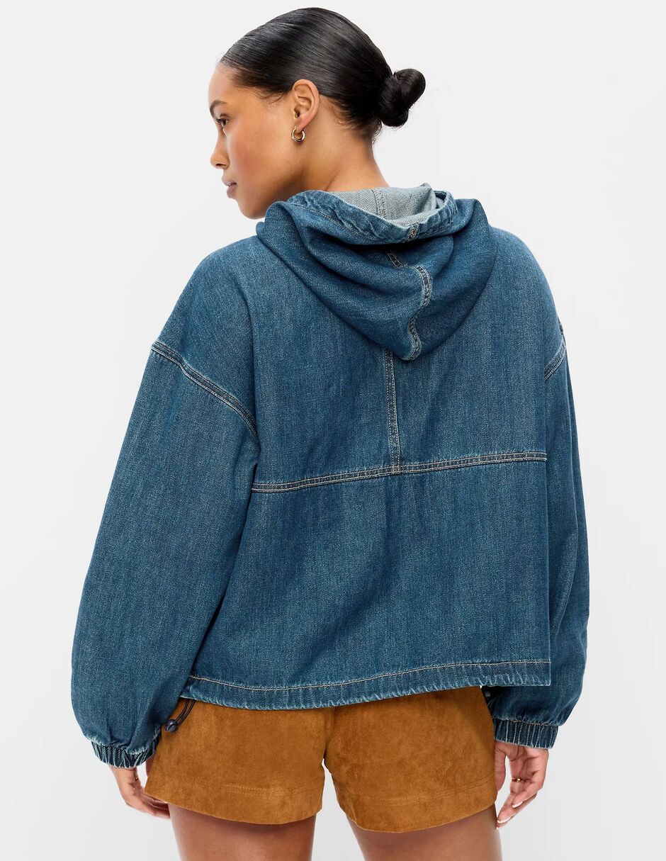 Chamarra denim de mezclilla para mujer 2