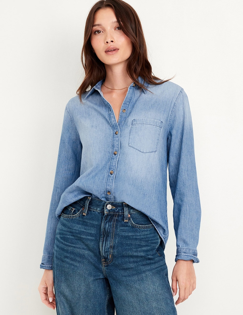 Blusa manga corta para mujer