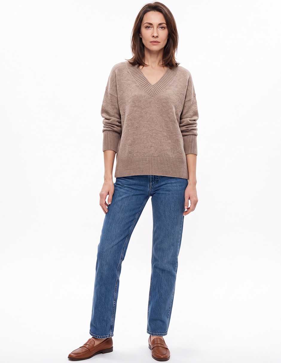 Suéter cuello v para mujer Suéter cuello v para mujer