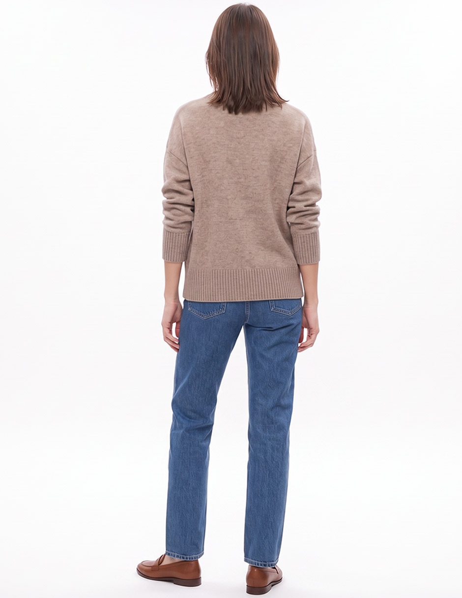 Suéter cuello v para mujer 3