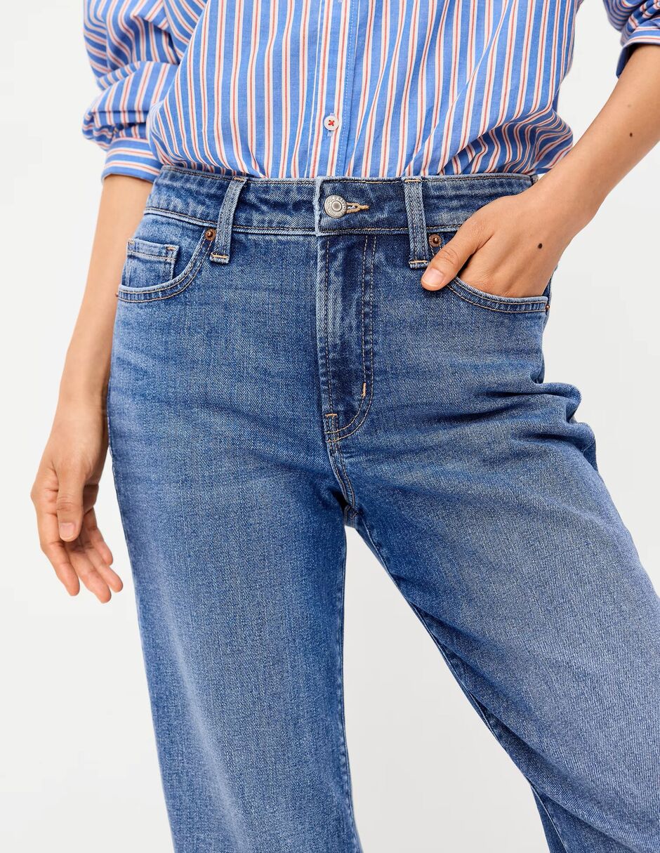 Jeans straight cintura para mujer 2