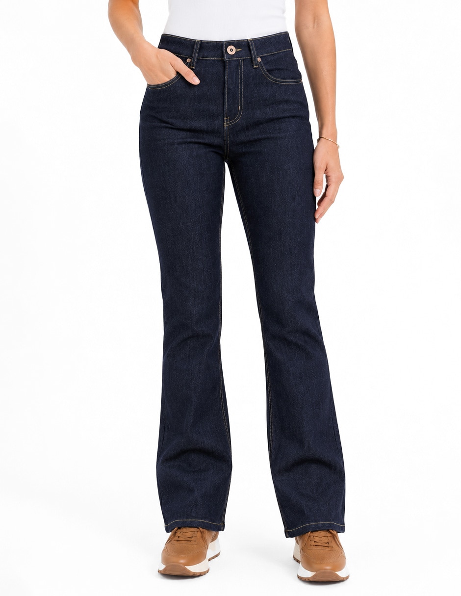 Jeans regular boot cintura fd2615 para mujer