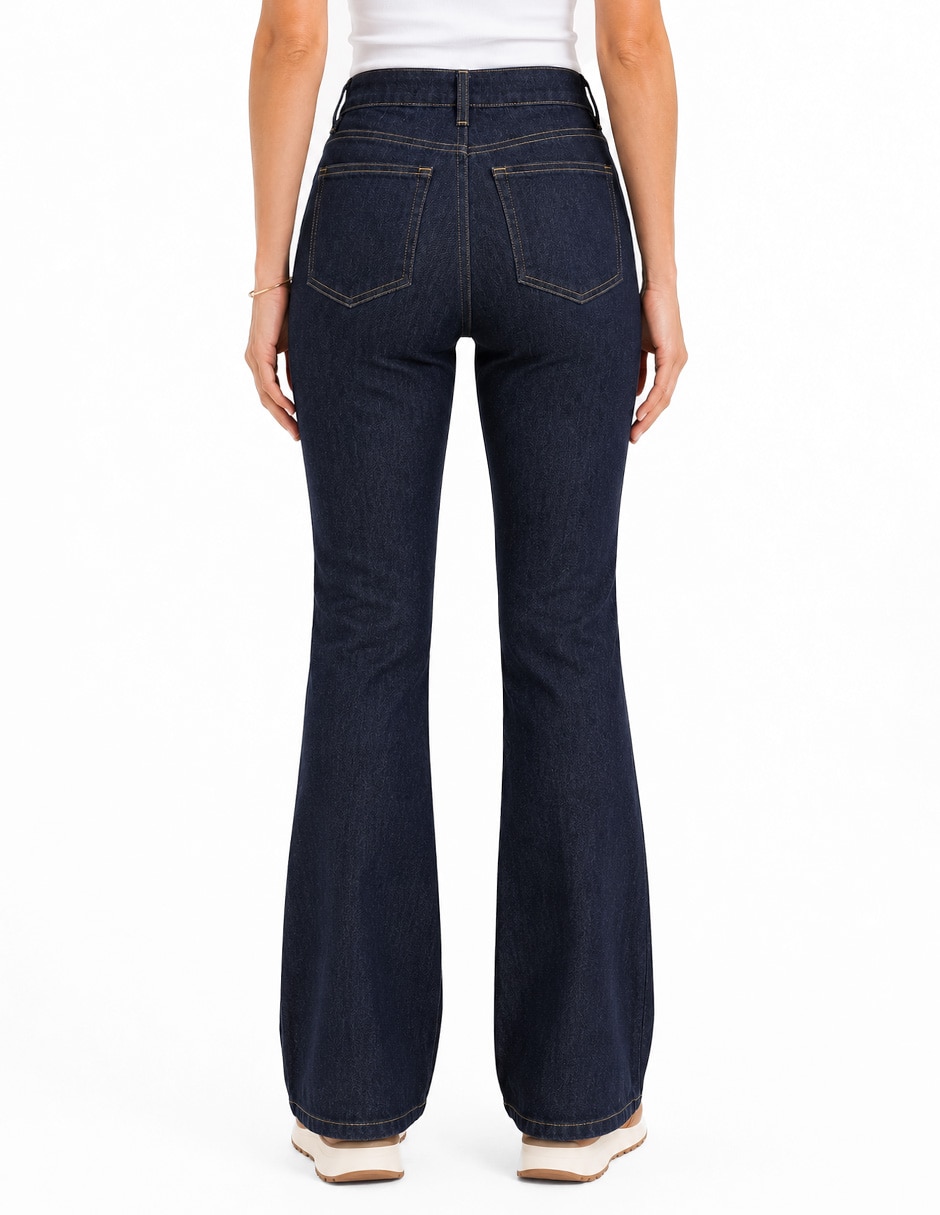 Jeans regular boot cintura fd2615 para mujer 4