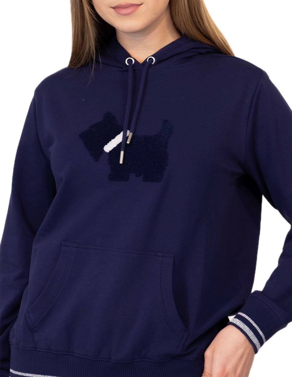 Sudadera con capucha y bolsa para mujer 4