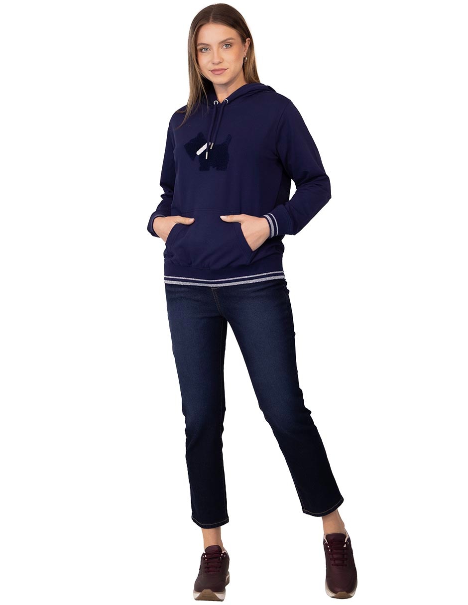 Sudadera con capucha y bolsa para mujer 5