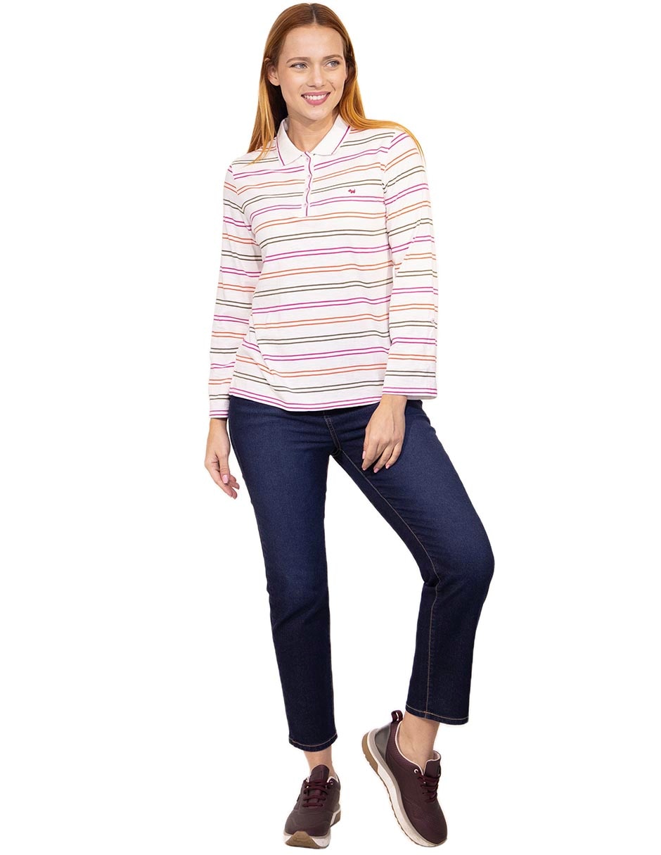Playera tipo polo para mujer 4