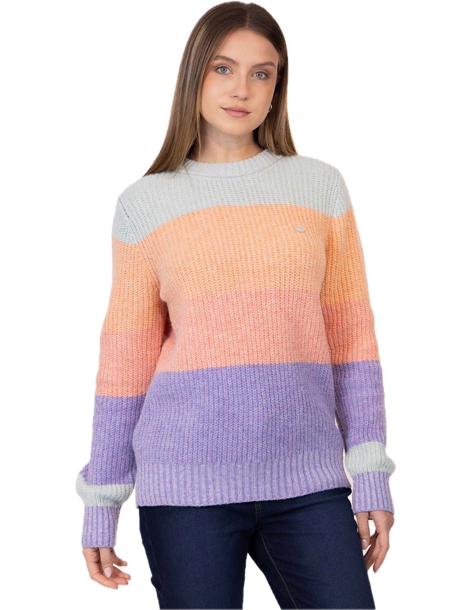 Suéter cuello redondo para mujer