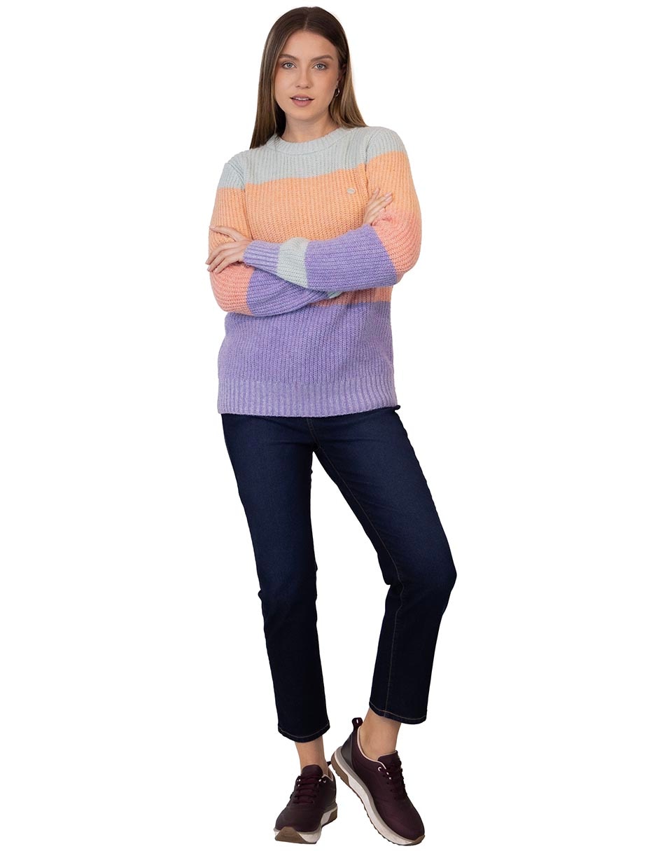 Suéter cuello redondo para mujer 3