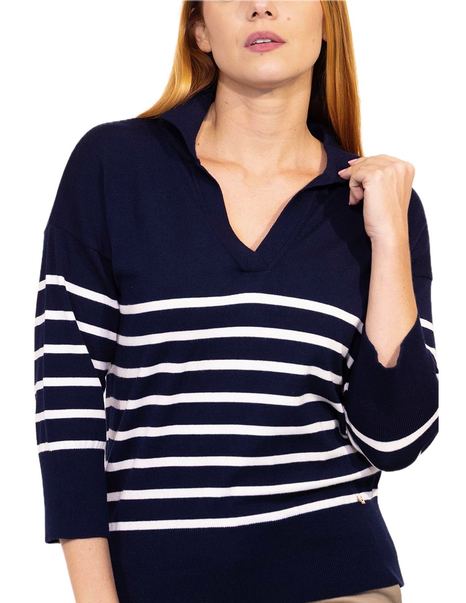 Suéter cuello v para mujer 3