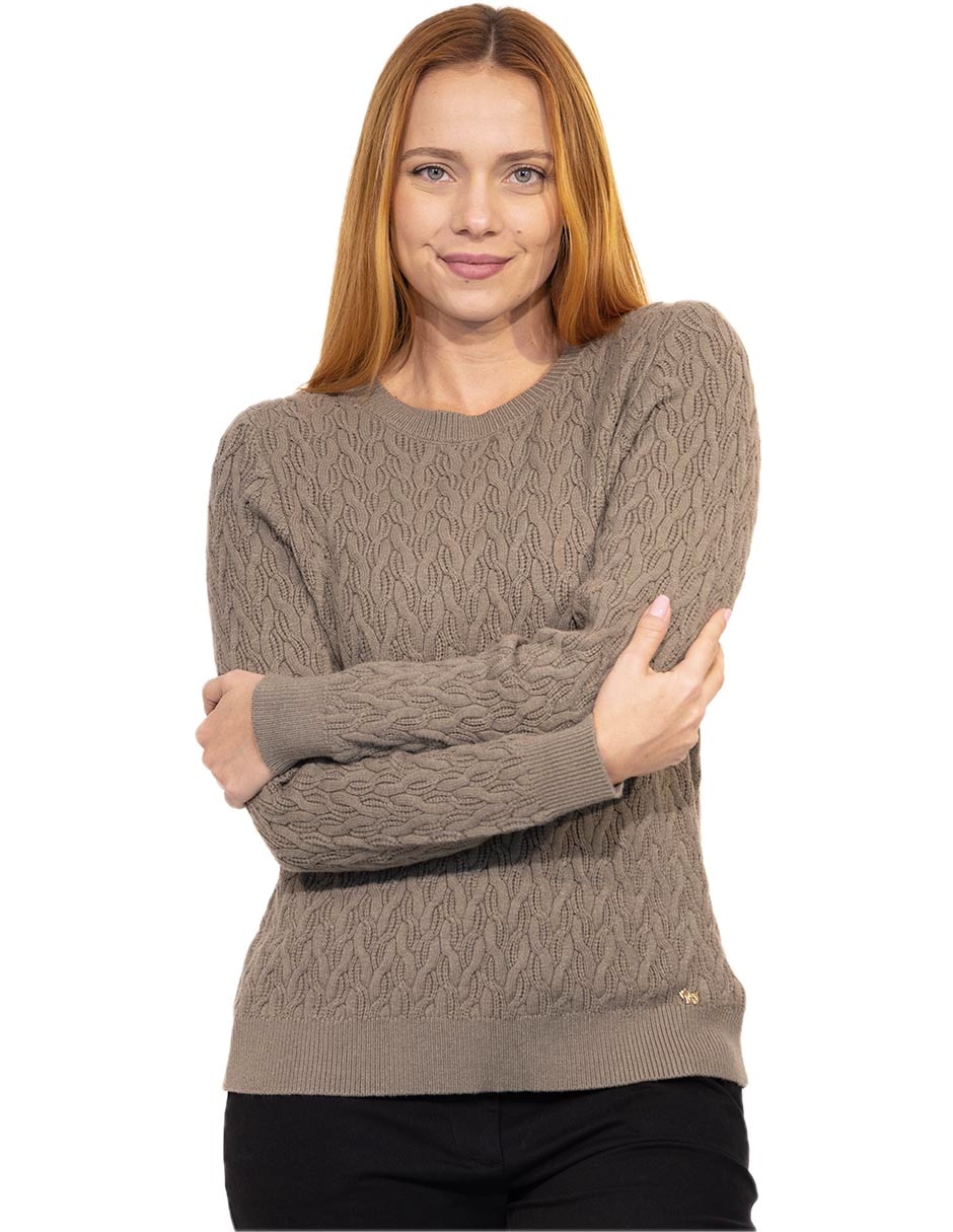 Suéter cuello redondo para mujer Suéter cuello redondo para mujer