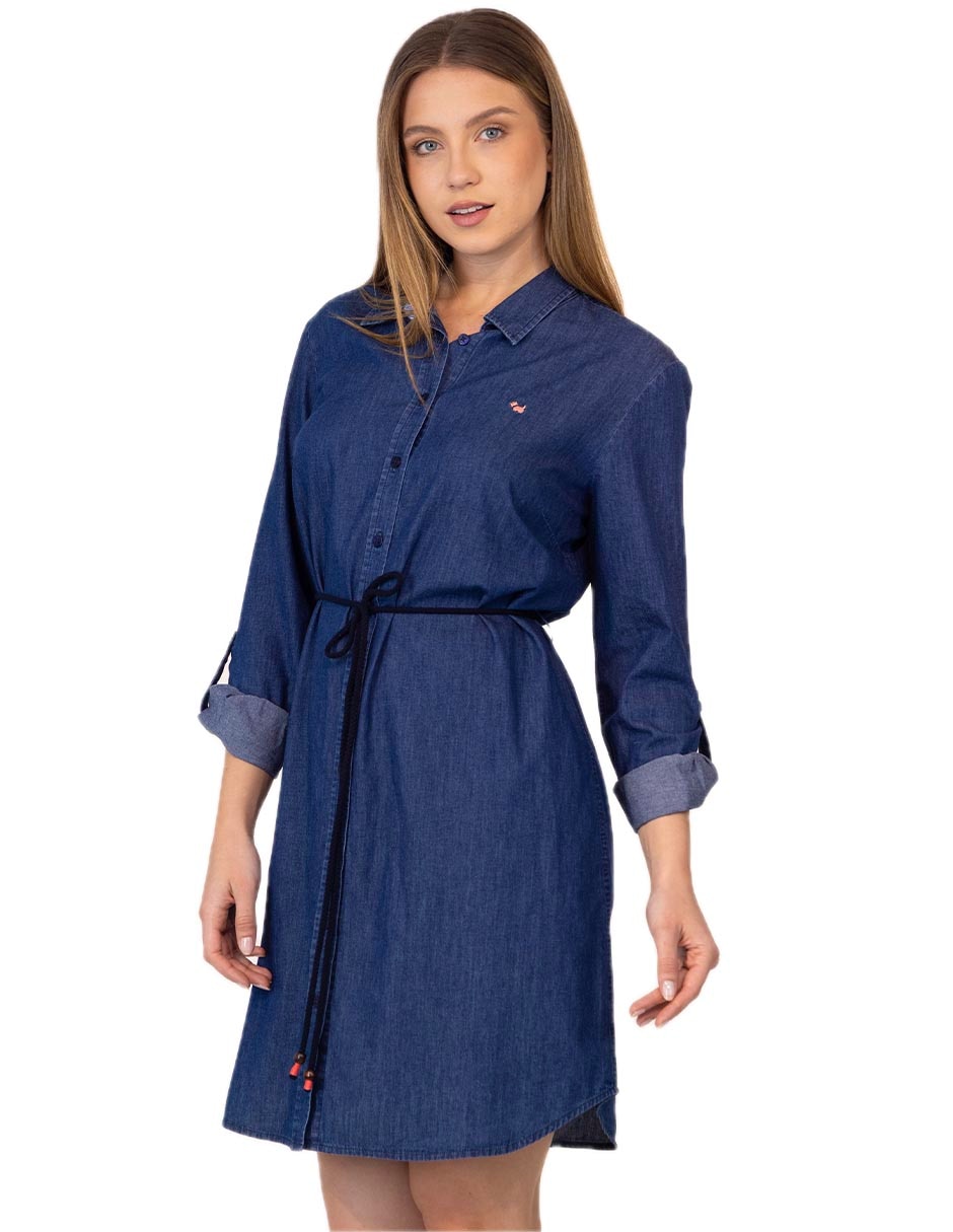 Vestido a la rodilla casual para mujer
