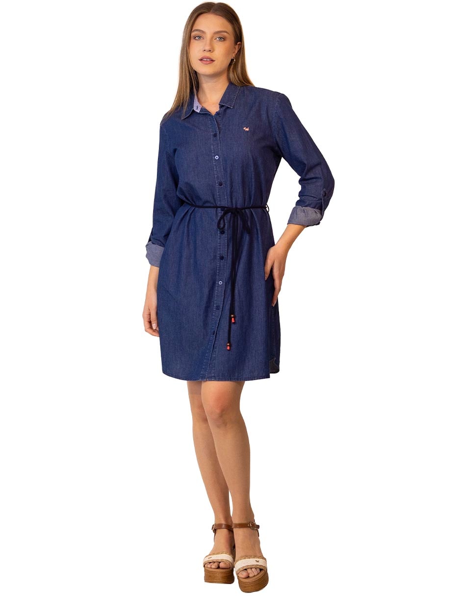 Vestido a la rodilla casual para mujer 3