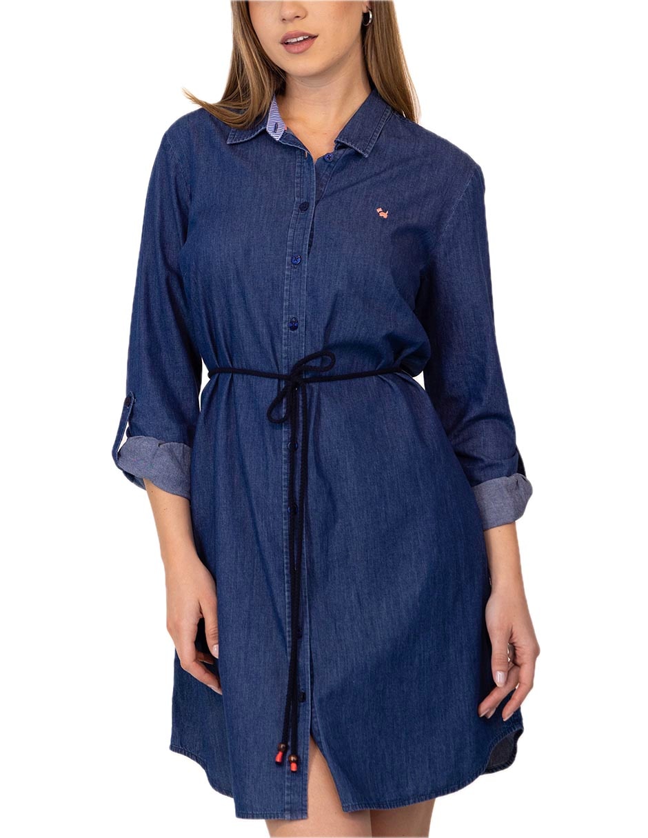 Vestido a la rodilla casual para mujer 4