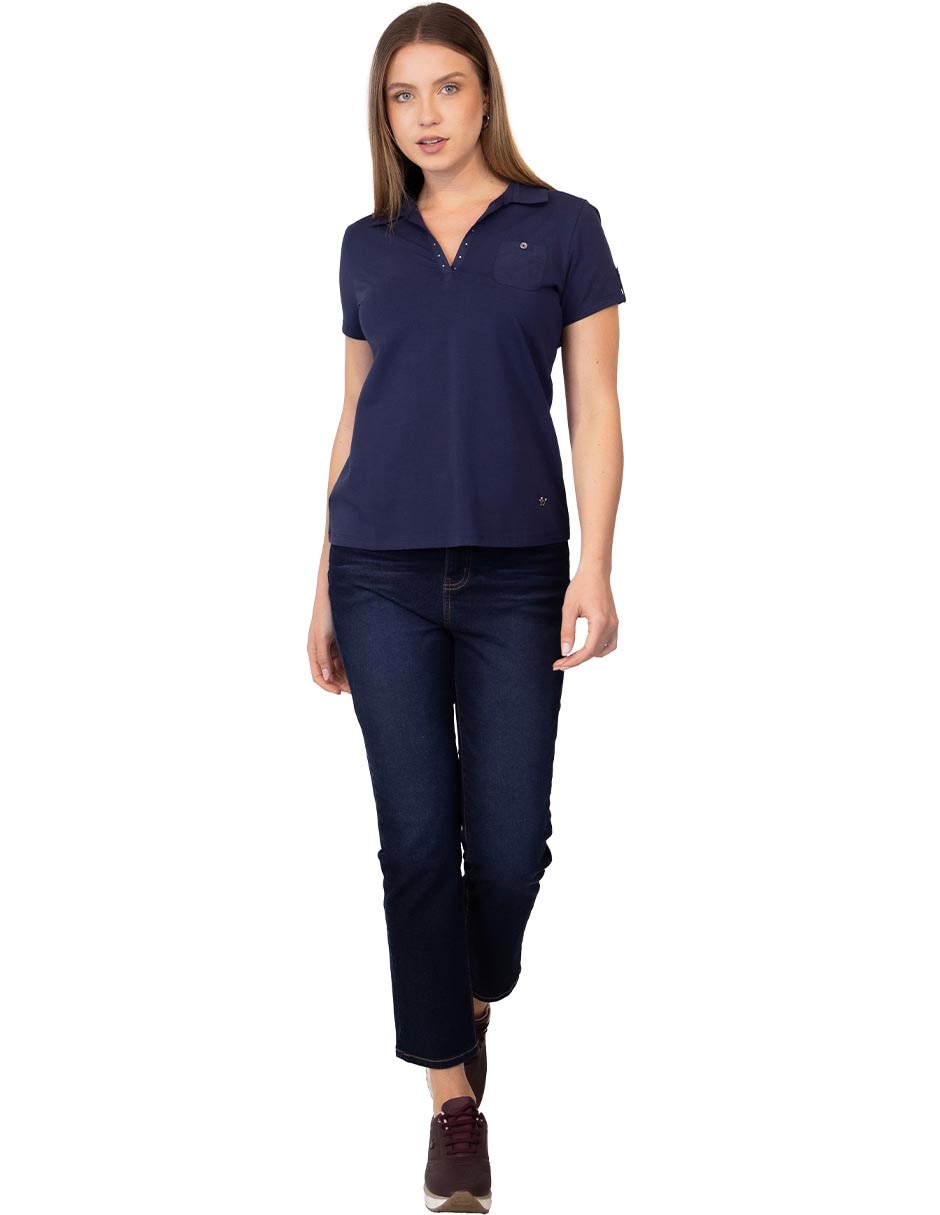 Playera tipo polo para mujer 4