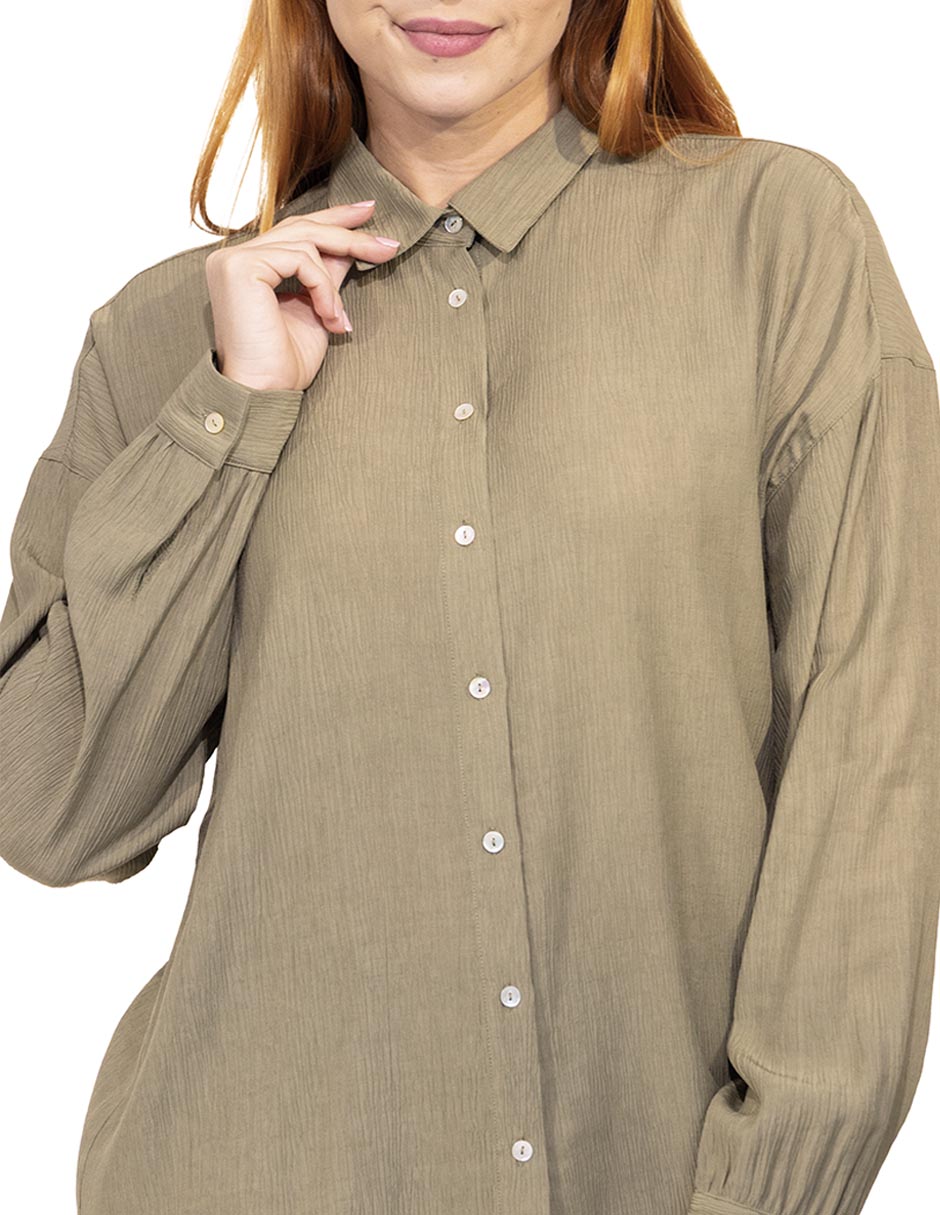 Blusa Ferrioni manga larga para mujer
