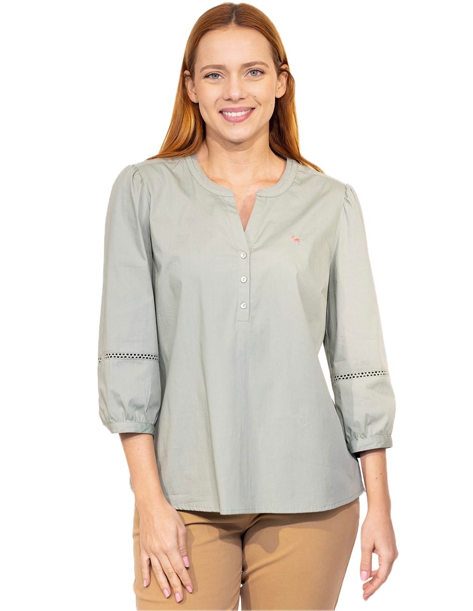 Blusa Ferrioni manga 3/4 para mujer