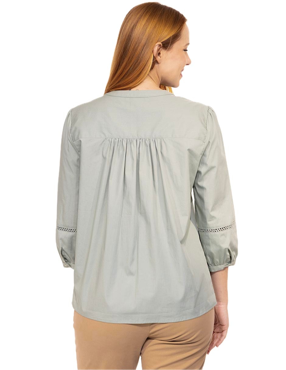 Blusa Ferrioni manga 3/4 para mujer