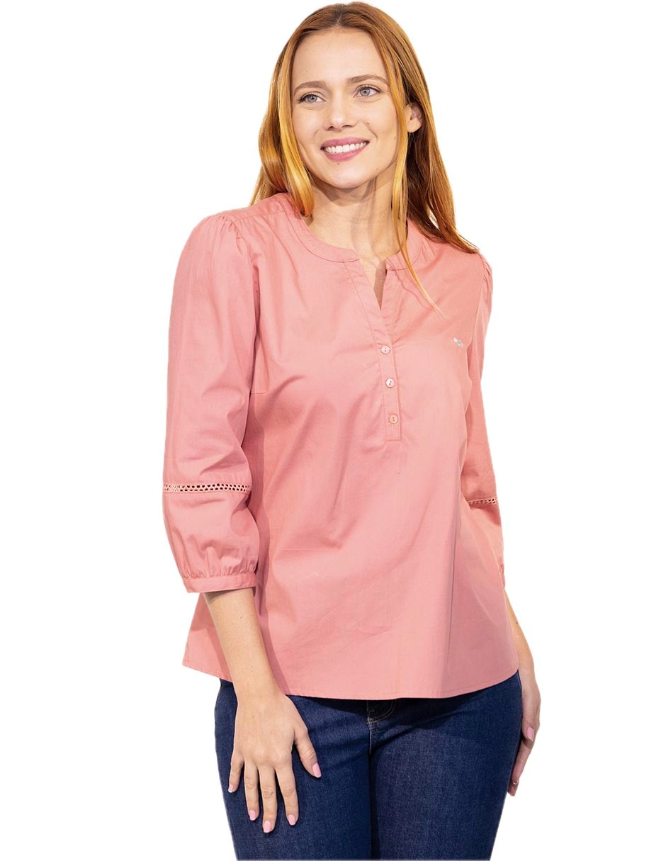 Blusa manga 3/4 para mujer Blusa manga 3/4 para mujer