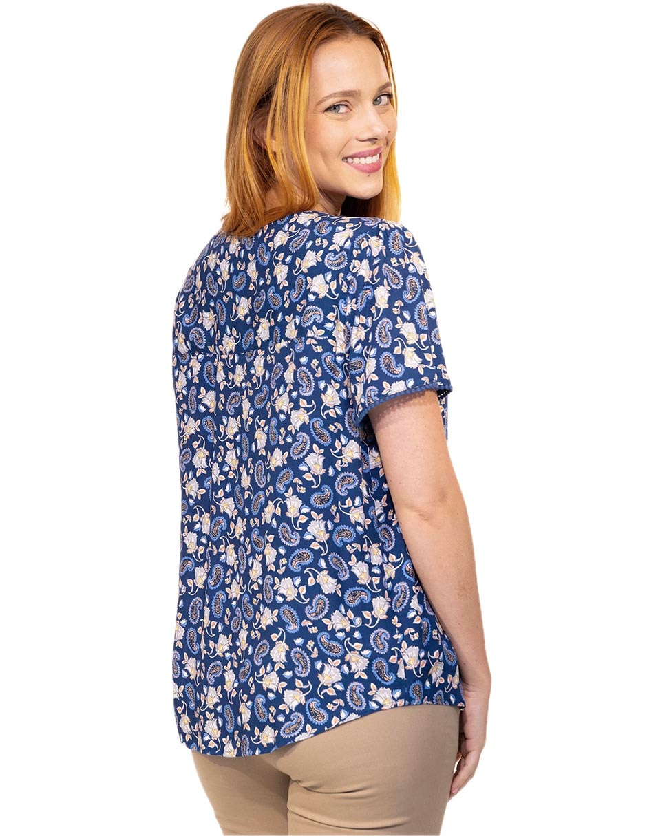 Blusa manga corta para mujer 3