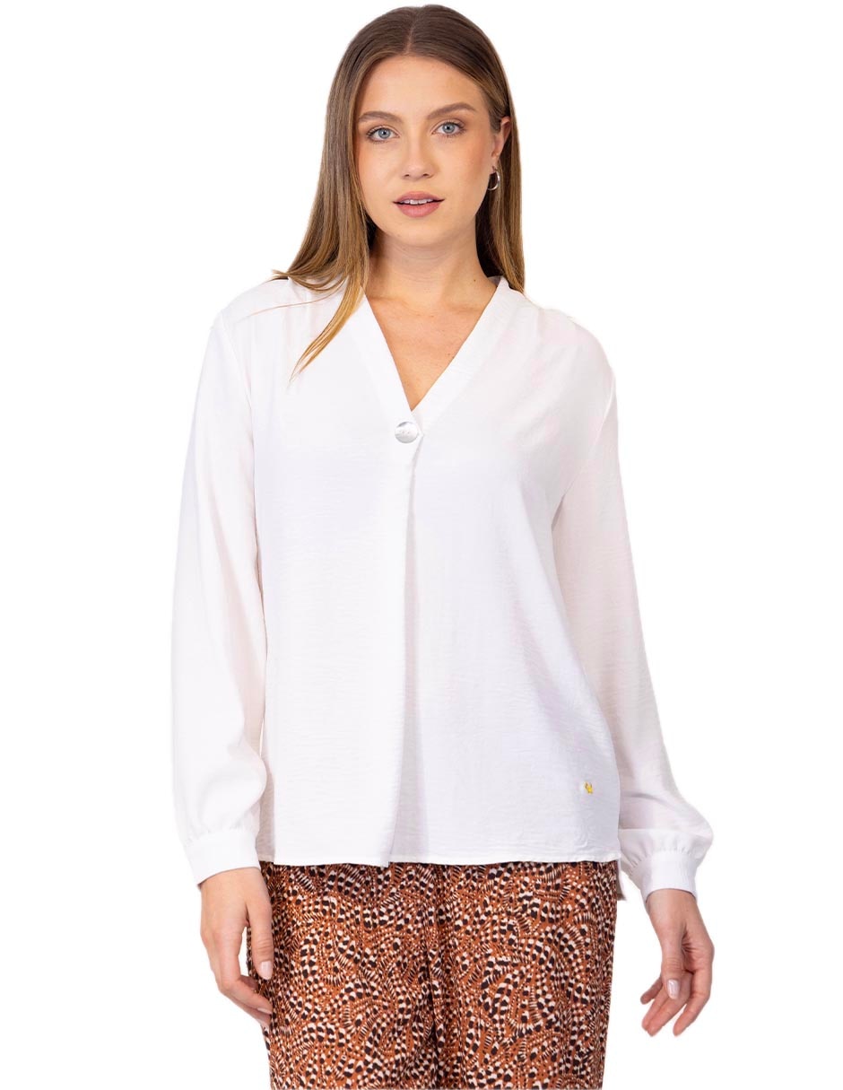 Blusa ferrioni manga larga para mujer