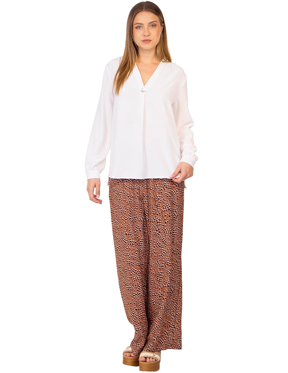Blusa ferrioni manga larga para mujer