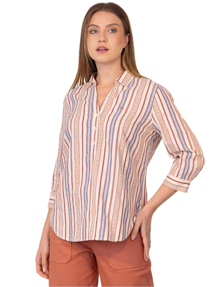 Blusa manga 3/4 para mujer Blusa manga 3/4 para mujer
