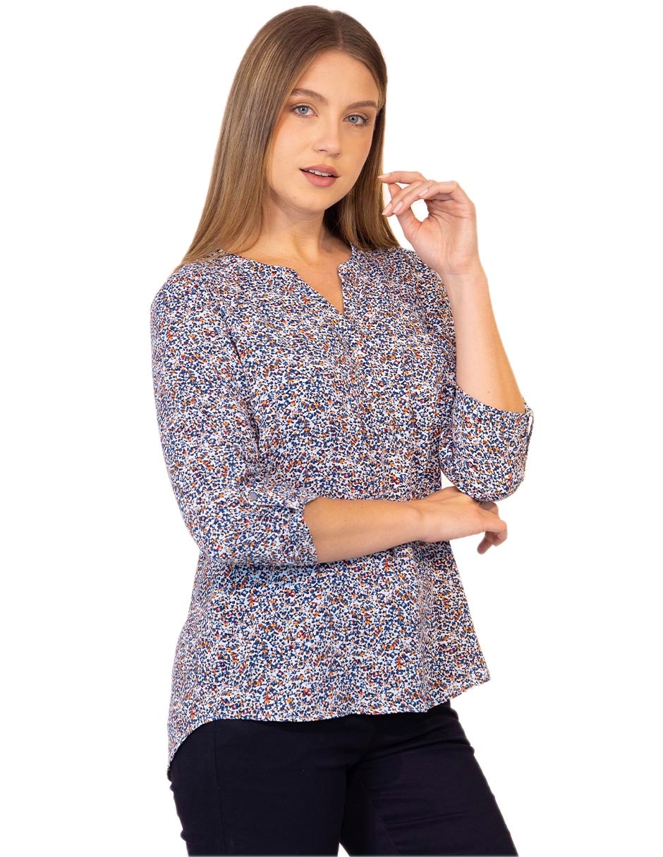 Blusa manga 3/4 para mujer Blusa manga 3/4 para mujer