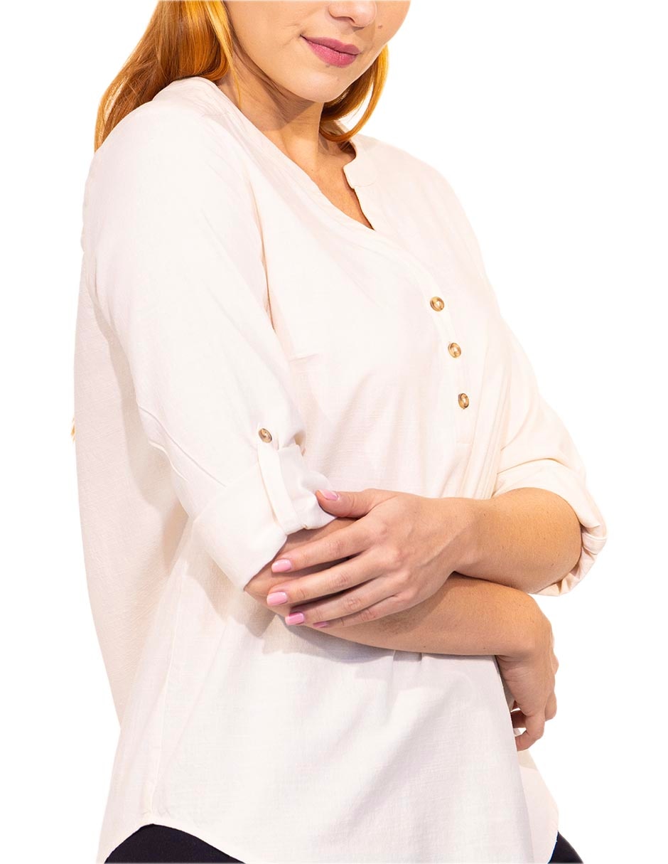 Blusa ferrioni manga 3/4 para mujer