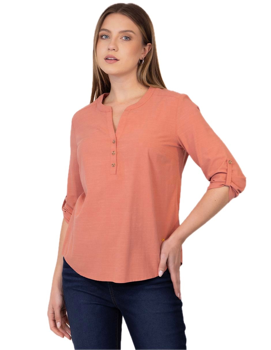 Blusa manga 3/4 para mujer