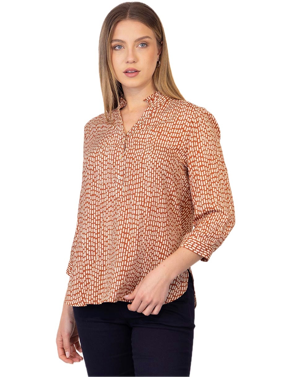 Blusa manga 3/4 para mujer Blusa manga 3/4 para mujer