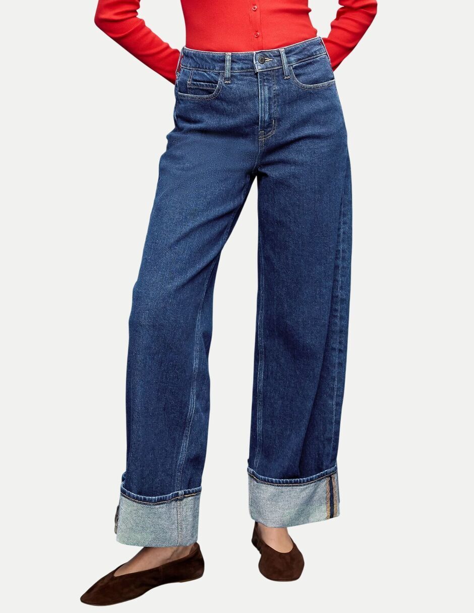 Jeans wide leg cintura para mujer Jeans wide leg cintura para mujer