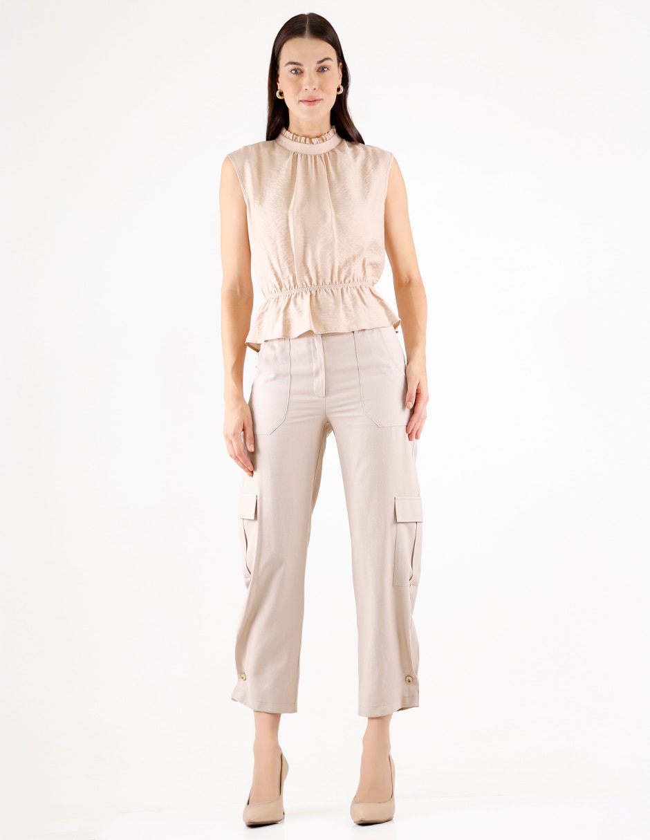 Blusa coleccion manga corta para mujer 4