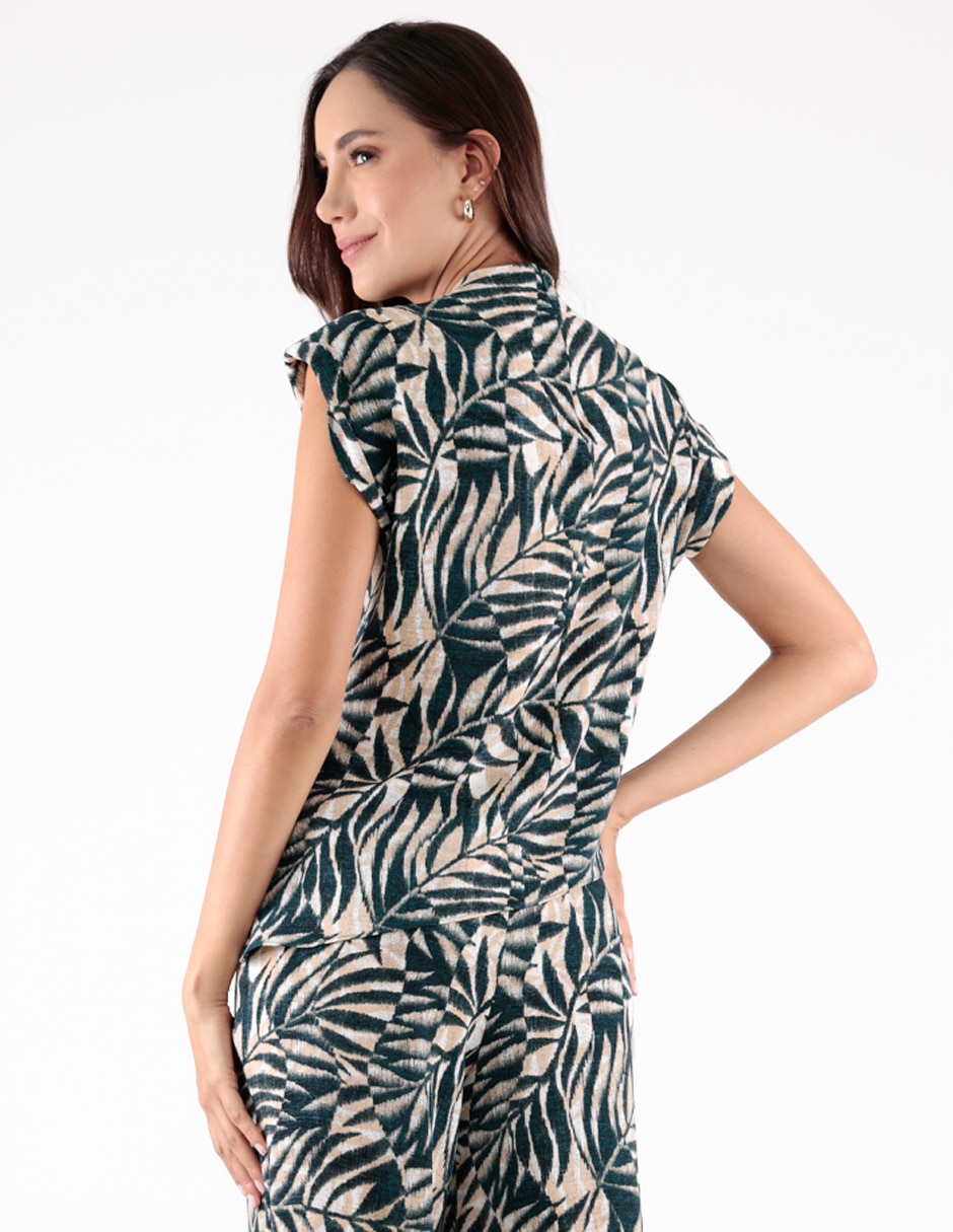 Blusa trinity manga corta para mujer