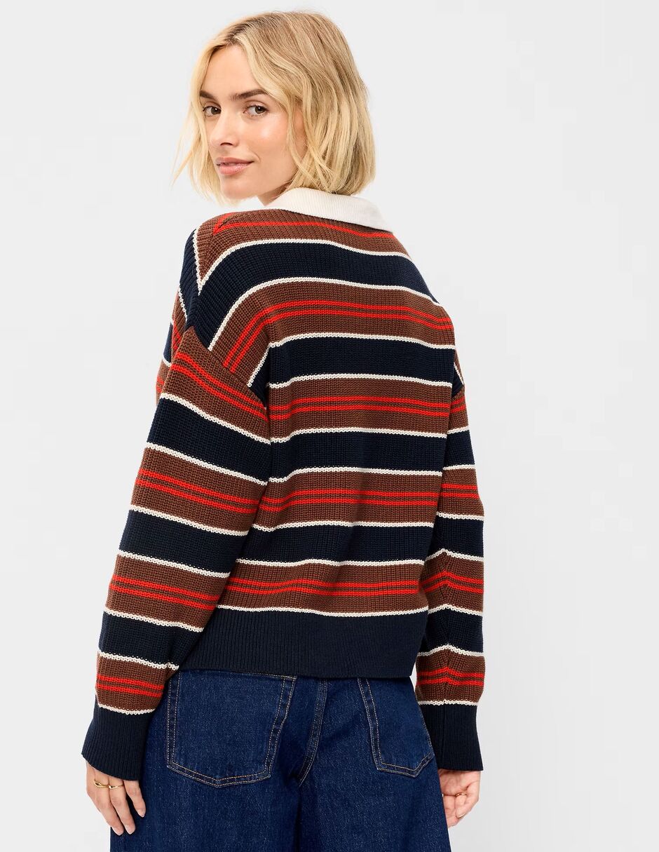 Suéter cuello camisero para mujer 3