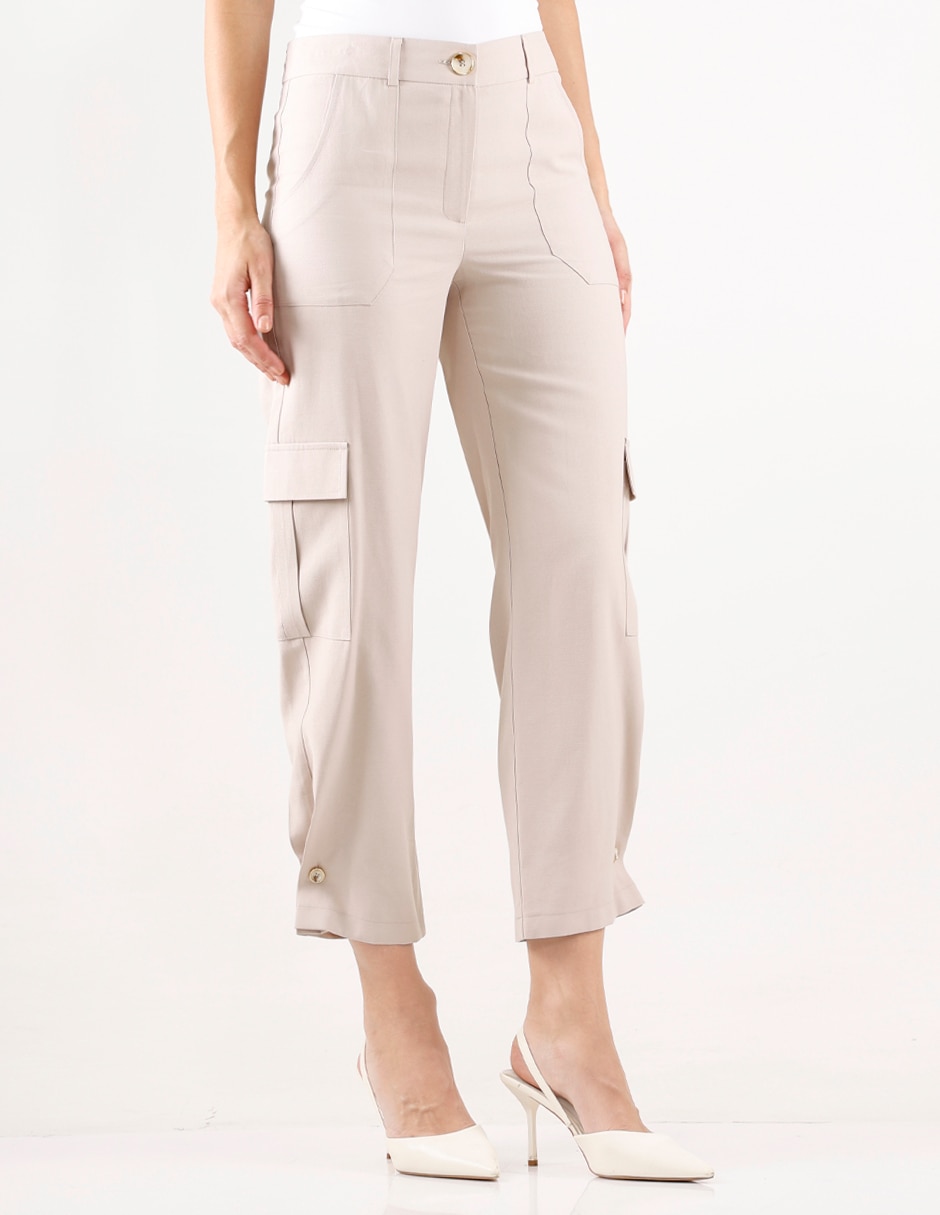 Pantalón cargo trinity amplio para mujer
