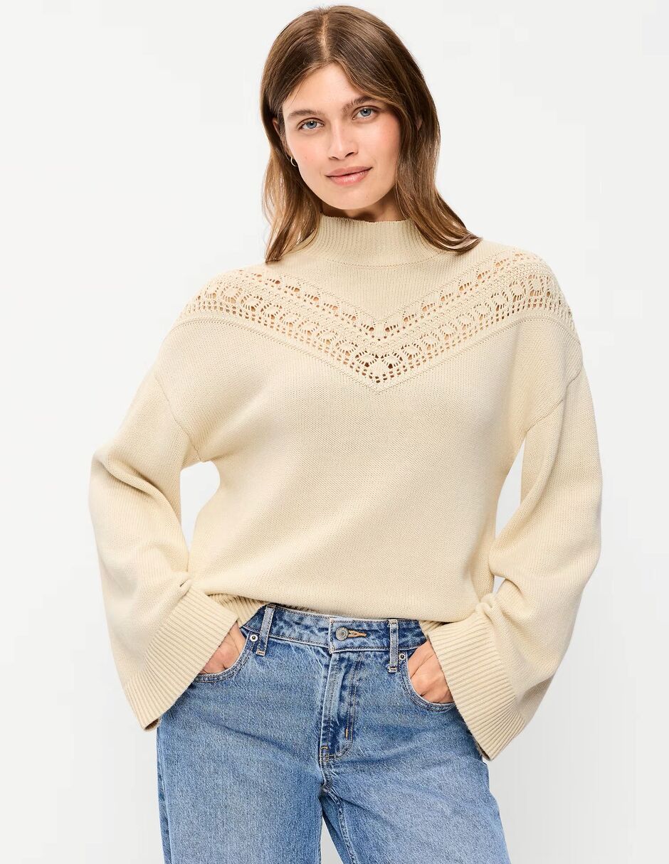 Suéter cuello tortuga para mujer