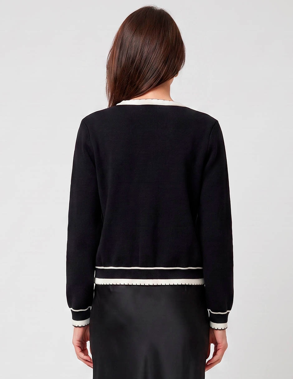 Suéter cuello redondo para mujer 3