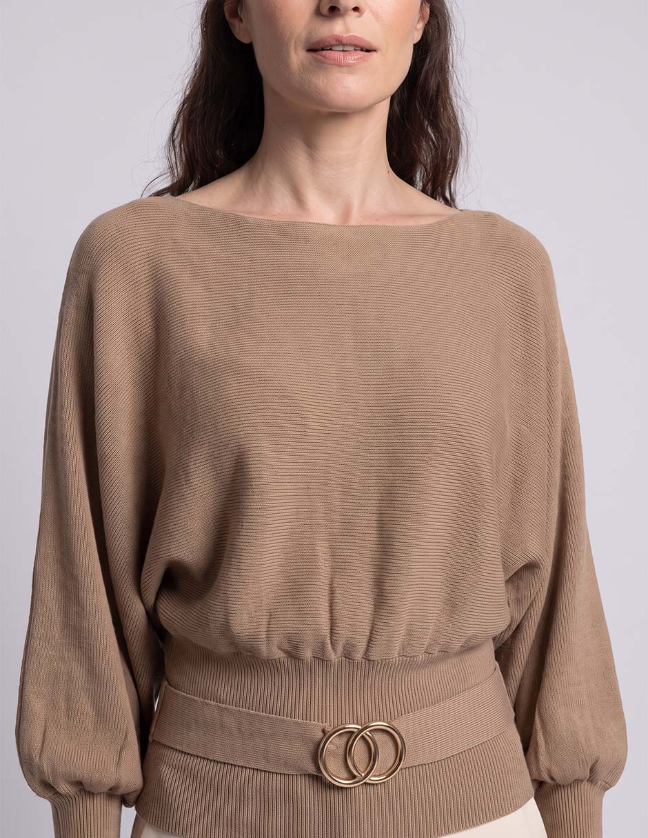 Suéter cuello redondo para mujer 3