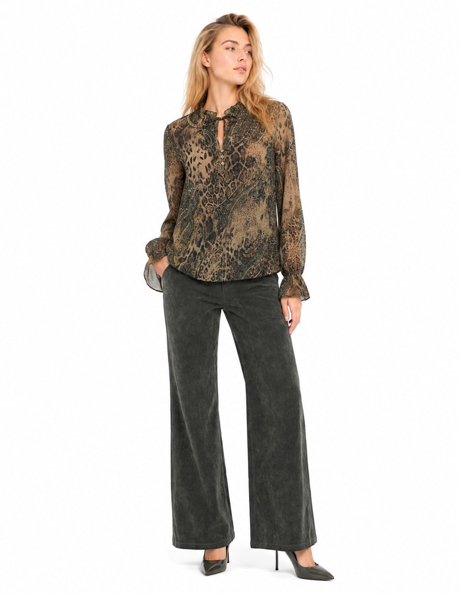 Blusa mariam manga larga para mujer 2