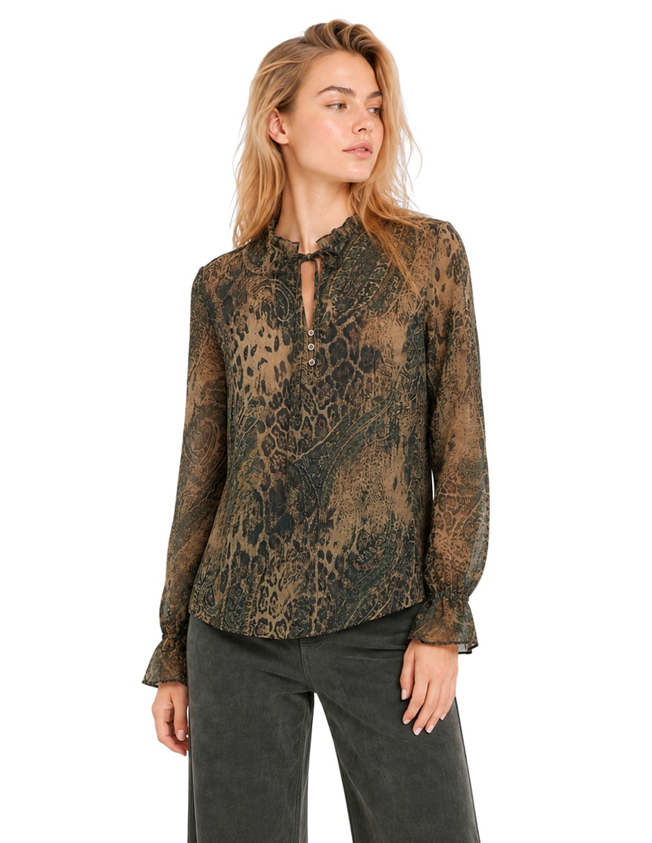 Blusa mariam manga larga para mujer 5