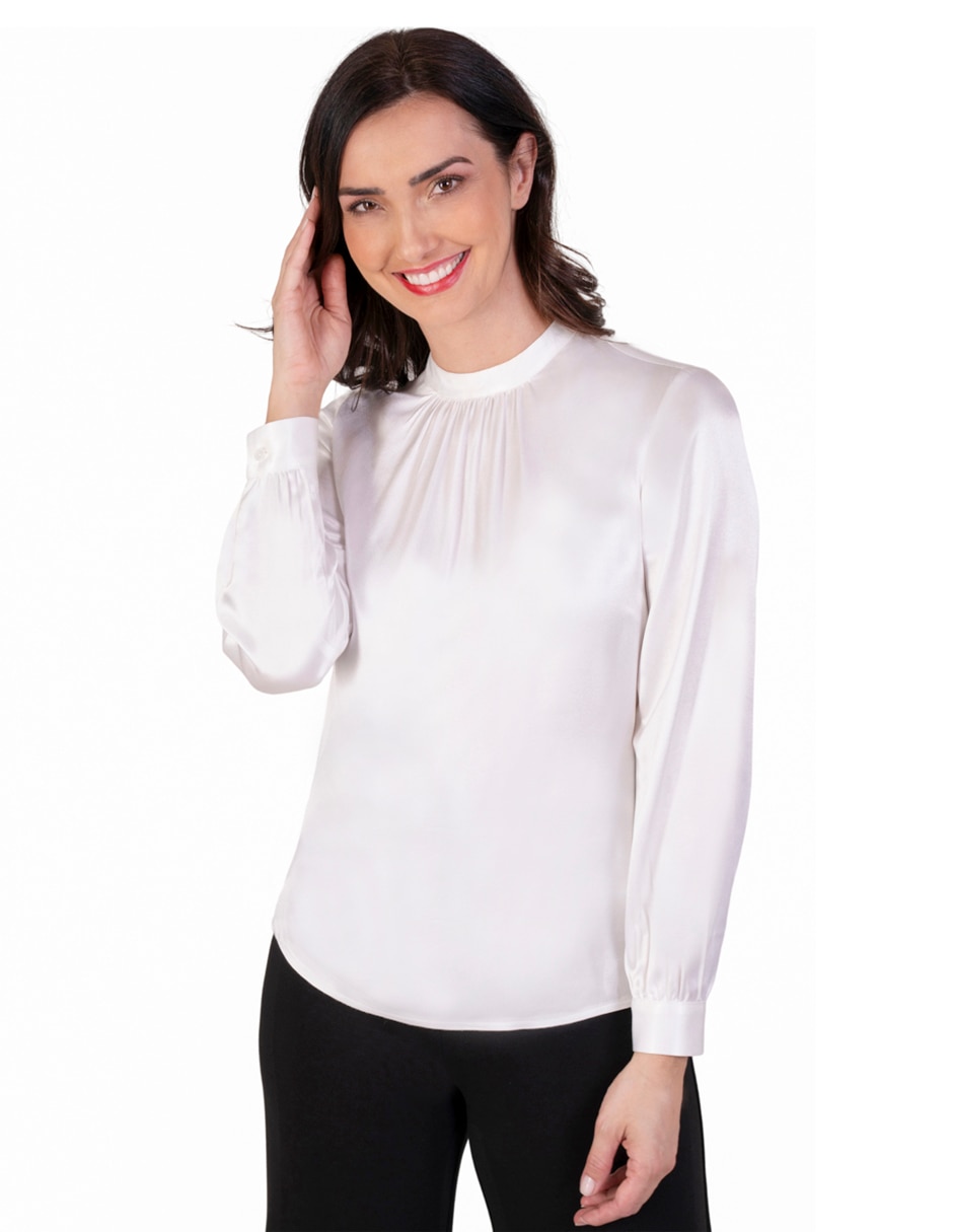 Blusa manga larga para mujer