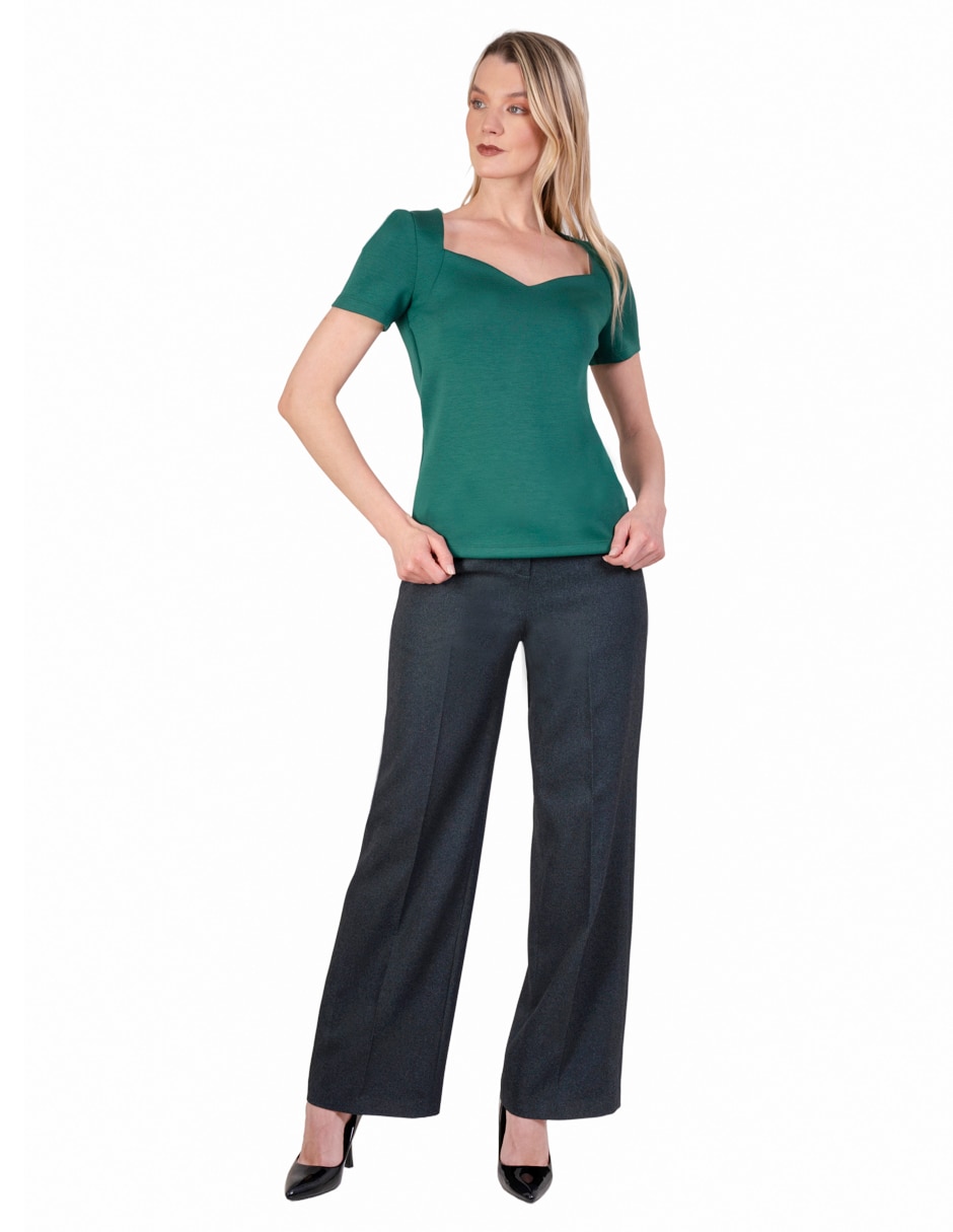 Blusa manga corta para mujer 4