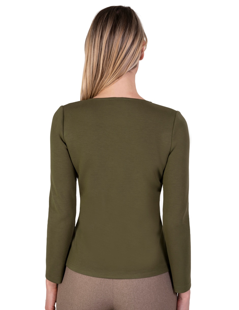 Blusa manga larga para mujer 2