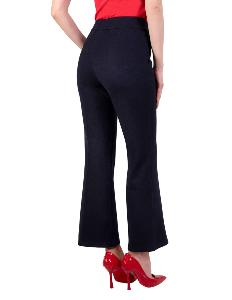 Pantalón de vestir acampanado para mujer 2