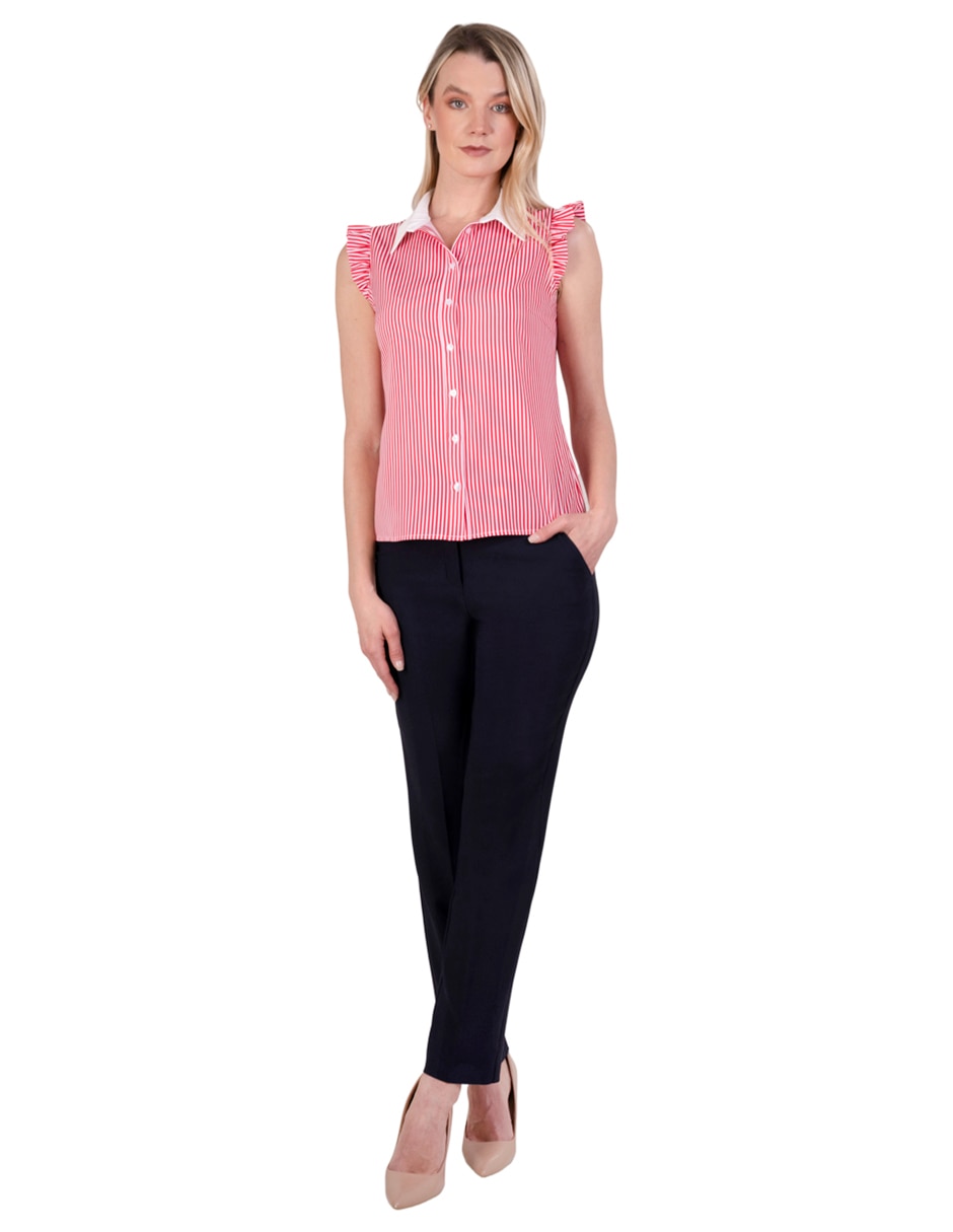 Blusa manga corta para mujer 4