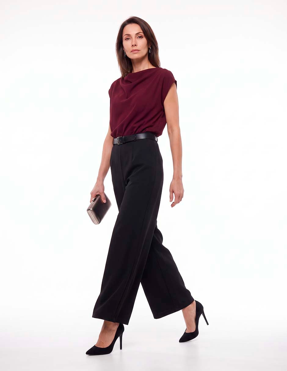 Top Sexy Jeans Cuello Redondo Escote Redondo Tirante Ancho 3